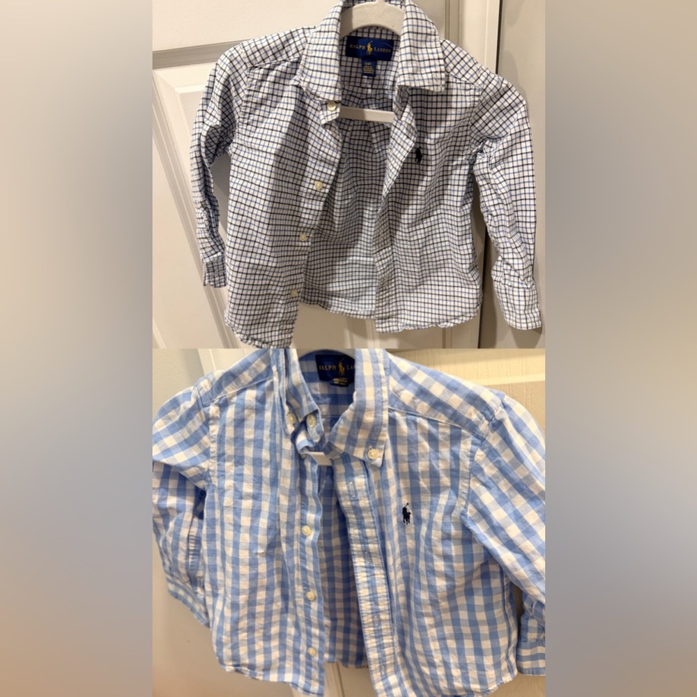 Two Ralph Lauren Button-Down Shirts - Toddler